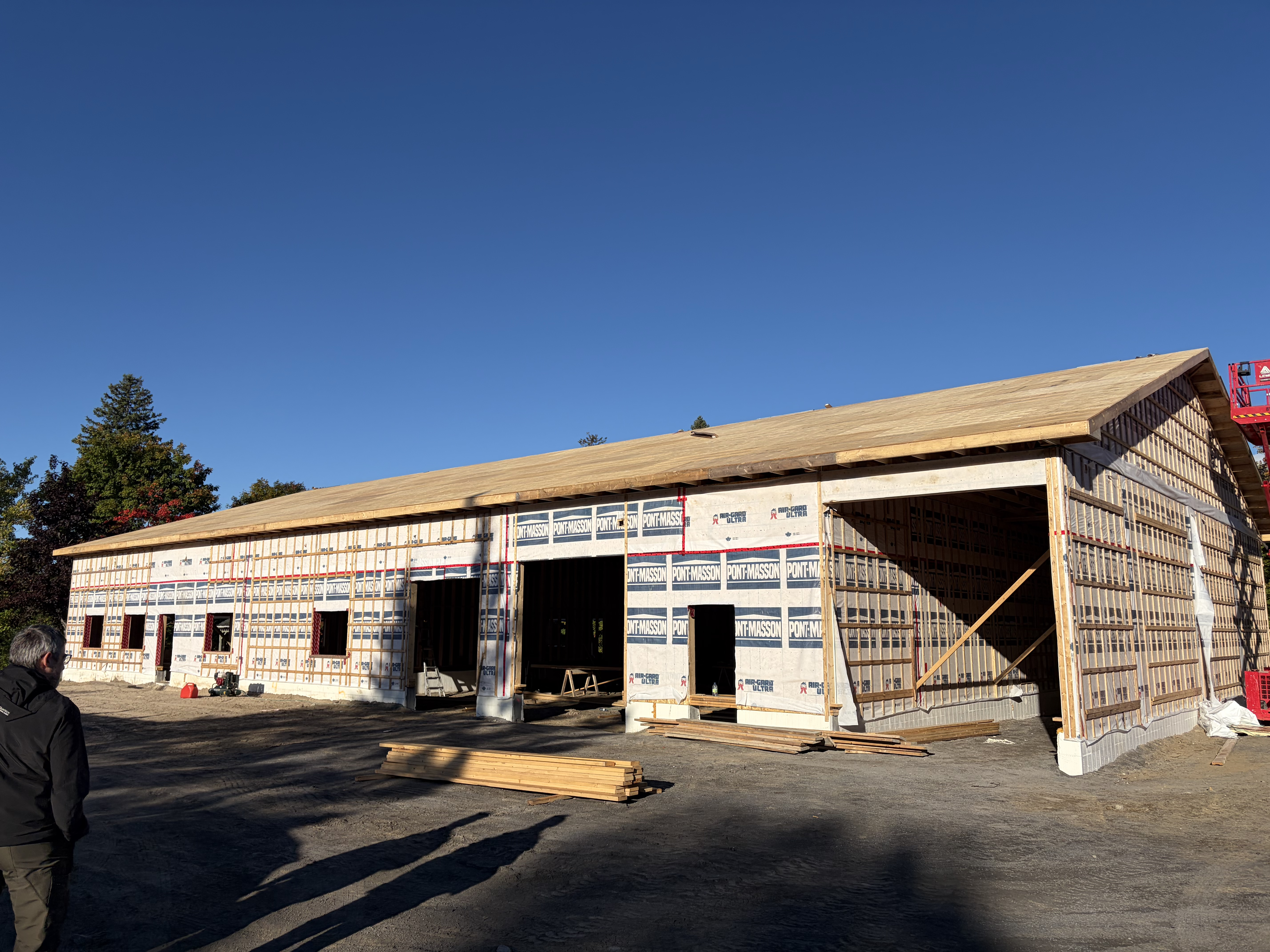 Nouvelle bâtisse des Maisons Familiales par Amour en construction